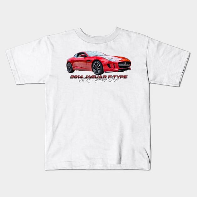 2014 Jaguar F Type V8 R Hardtop Coupe Kids T-Shirt by Gestalt Imagery